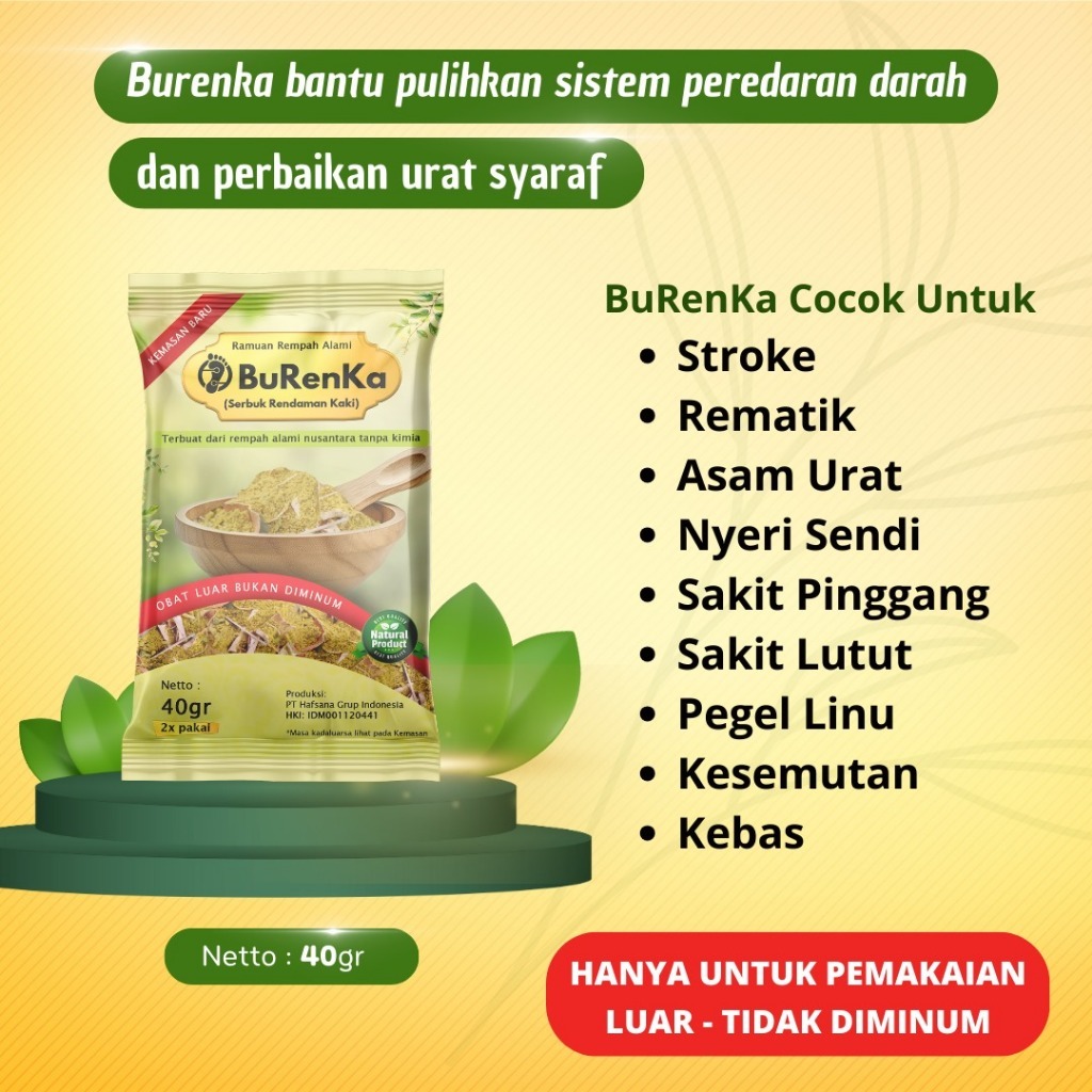 [Fresh] Burenka Rendam Kaki Bubuk Burenka Original