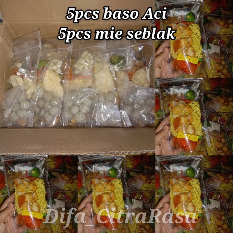 

5pcs BASO ACI,5pcs SEBLAK MIE