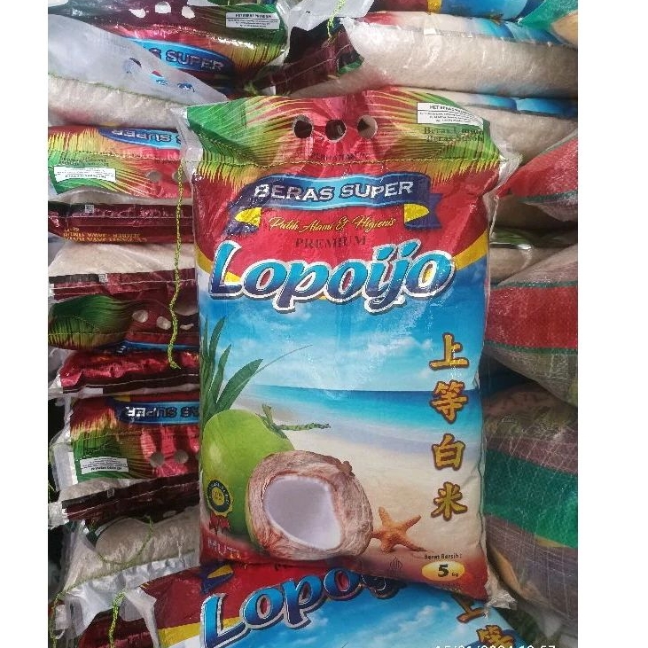 

Beras Premium Lopo ijo 5kg Produksi jember putih punel enak