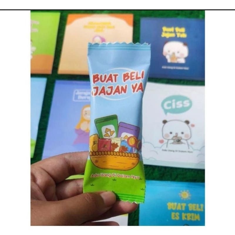 

Amplop THR lebaran bentuk permen isi 10 pcs