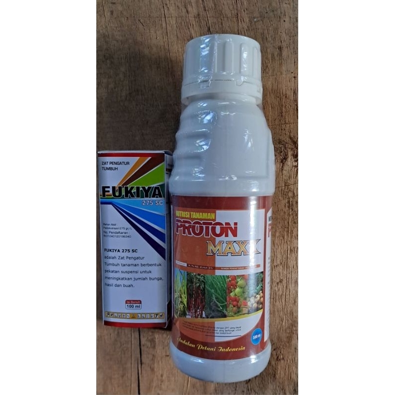 FUKIYA 275 SC 100 ML + PROTON MAXX 500 ML - Paket Super Hemat | Paket Nutrisi Tanaman | Paket ZPT