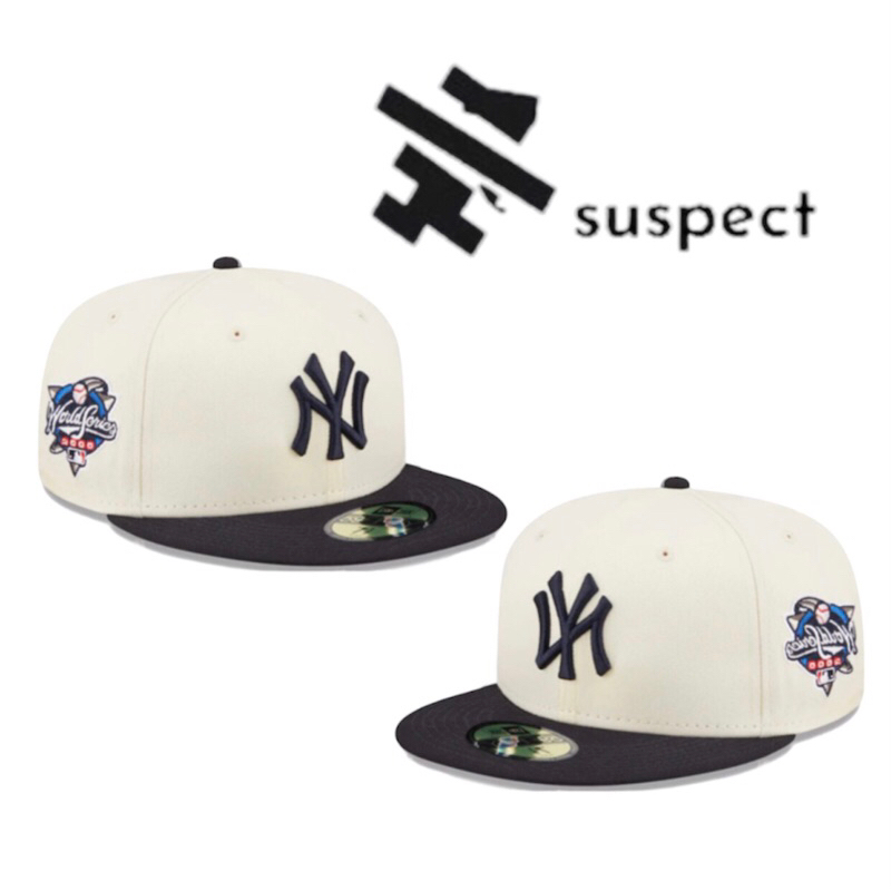 Topi Ny Yankees Black World Series cream Premium Import