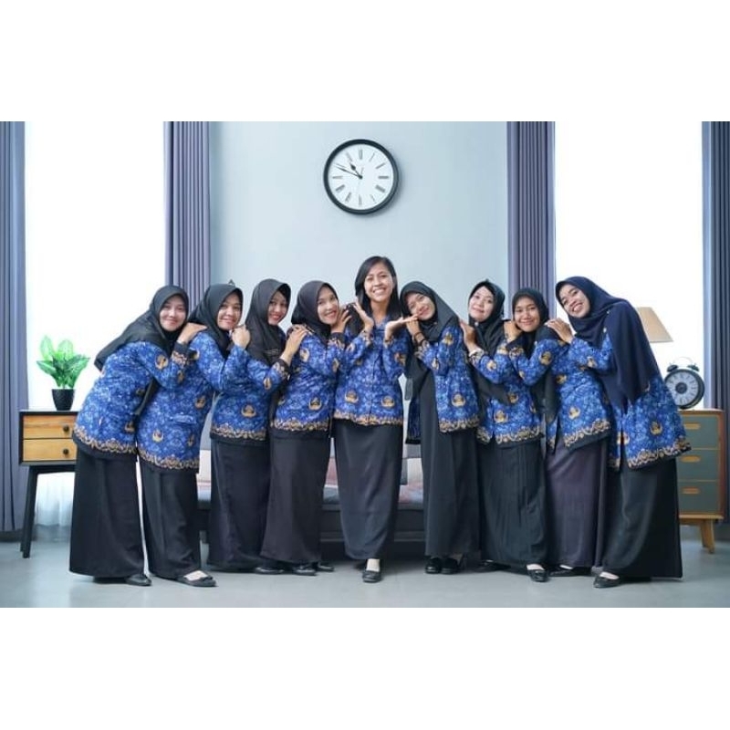 size jumbo Seragam Batik Korpri kancing dalam wanita dan pria/Batik Korpri(KORPRI TERBARU )