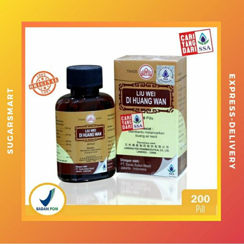 Liu Wei Di Huang Wan / Obat Ginjal (200pc)