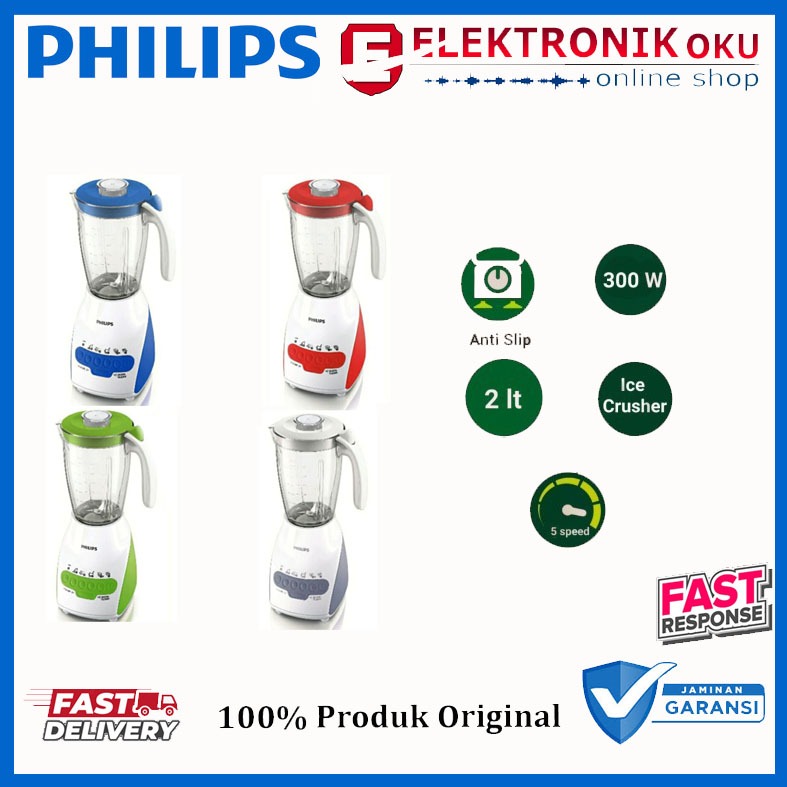 BLENDER KACA PHILIPS HR 2116 DAN BLENDER PLASTIK PHILIPS HR 2115