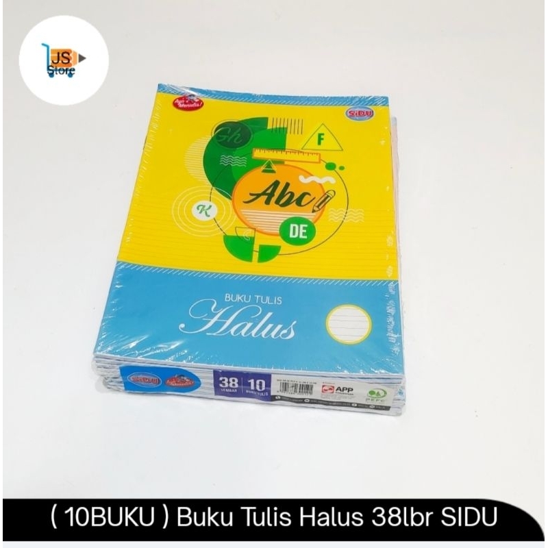 

(10buku) Buku Tulis Halus SIDU 38 Lembar