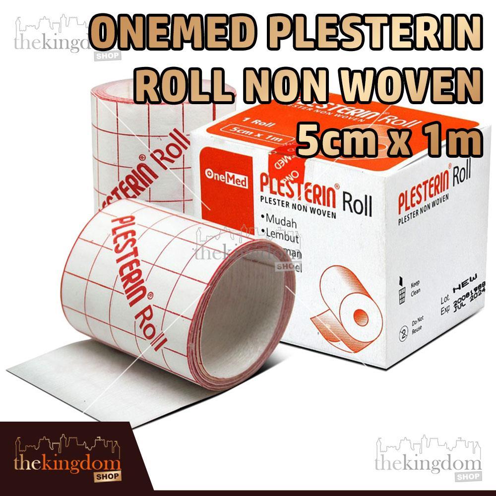 Onemed Plesterin 5cm x 1m Roll Non Woven Alat P3K Plester Luka Gulung Plaster Perban