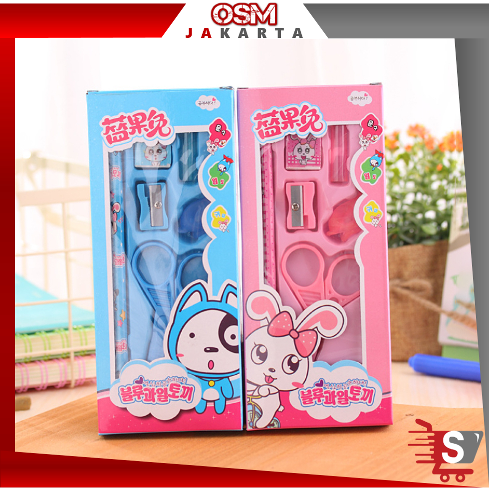 

OSM JKT S6147 Set Alat Tulis 6 in 1 / Mainan Edukasi Anak Anti Luka / Paket Alat Tulis Motif Karakter / Kado Souvenir Ulang Tahun