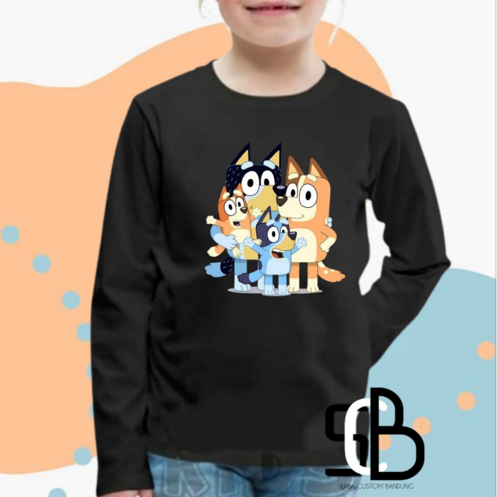 Kaos Baju AnakBluey Lengan Panjang