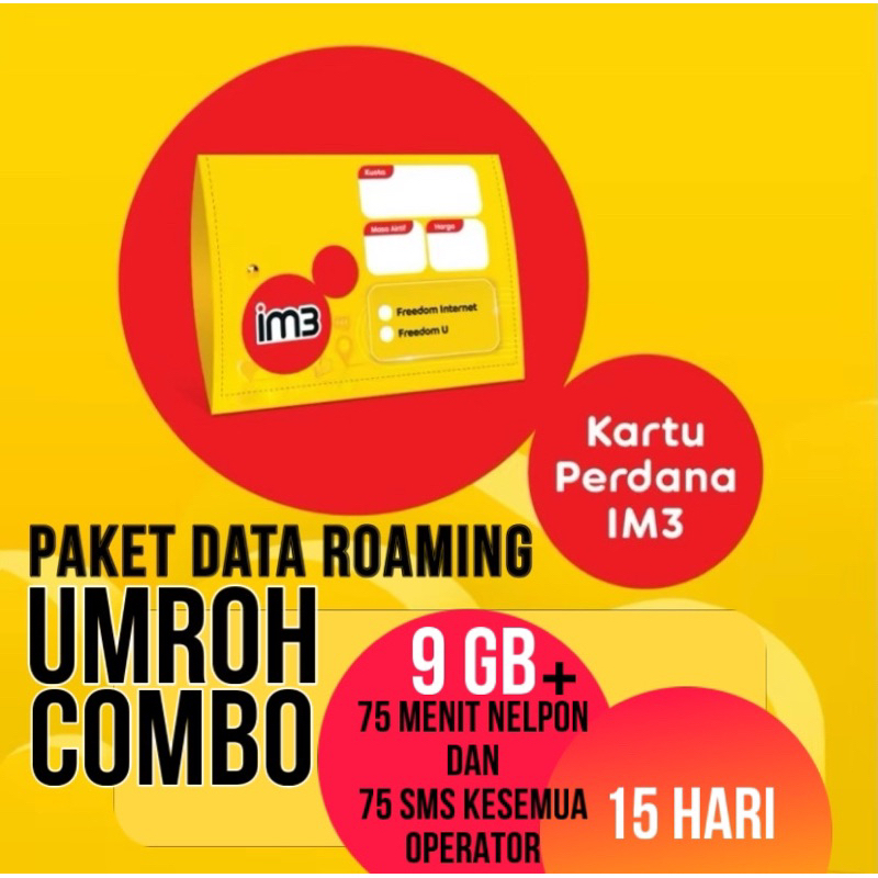 Paket Roaming UMROH Combo 9 gb indosat