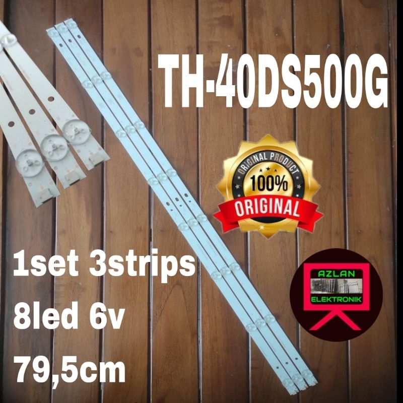 BACKLIGHT LED TV PANASINIC 40" TH40DS500G 40DS500G BL LAMPU 8LED 6V