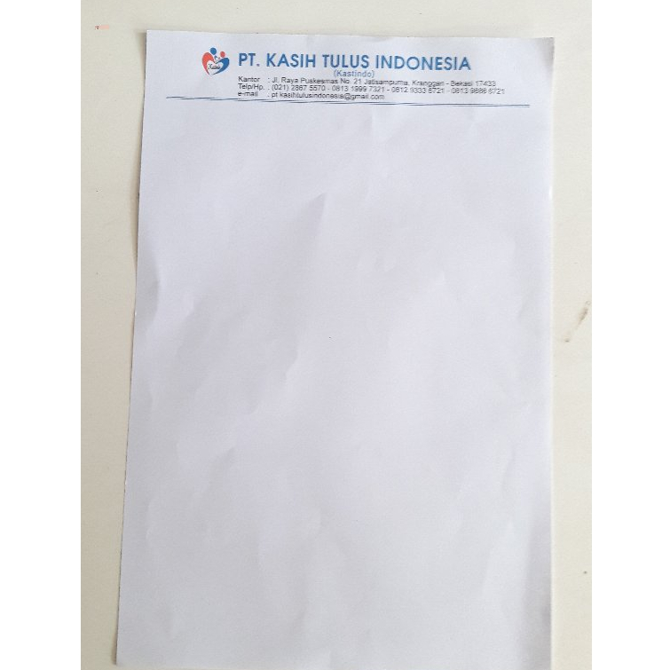 

Kop Surat A4/F4 | Berwarna