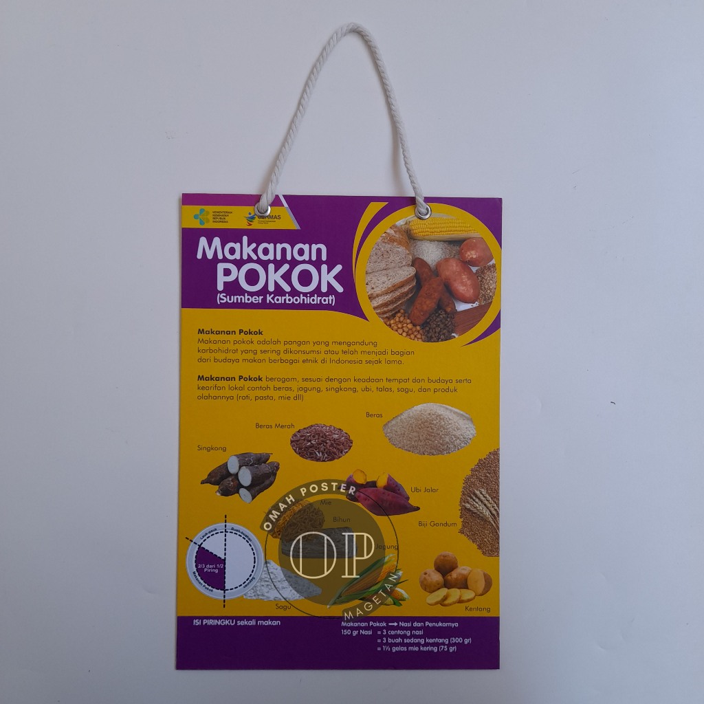 

Hard Poster Makanan Pokok - Sumber Karbohidrat - Gizi
