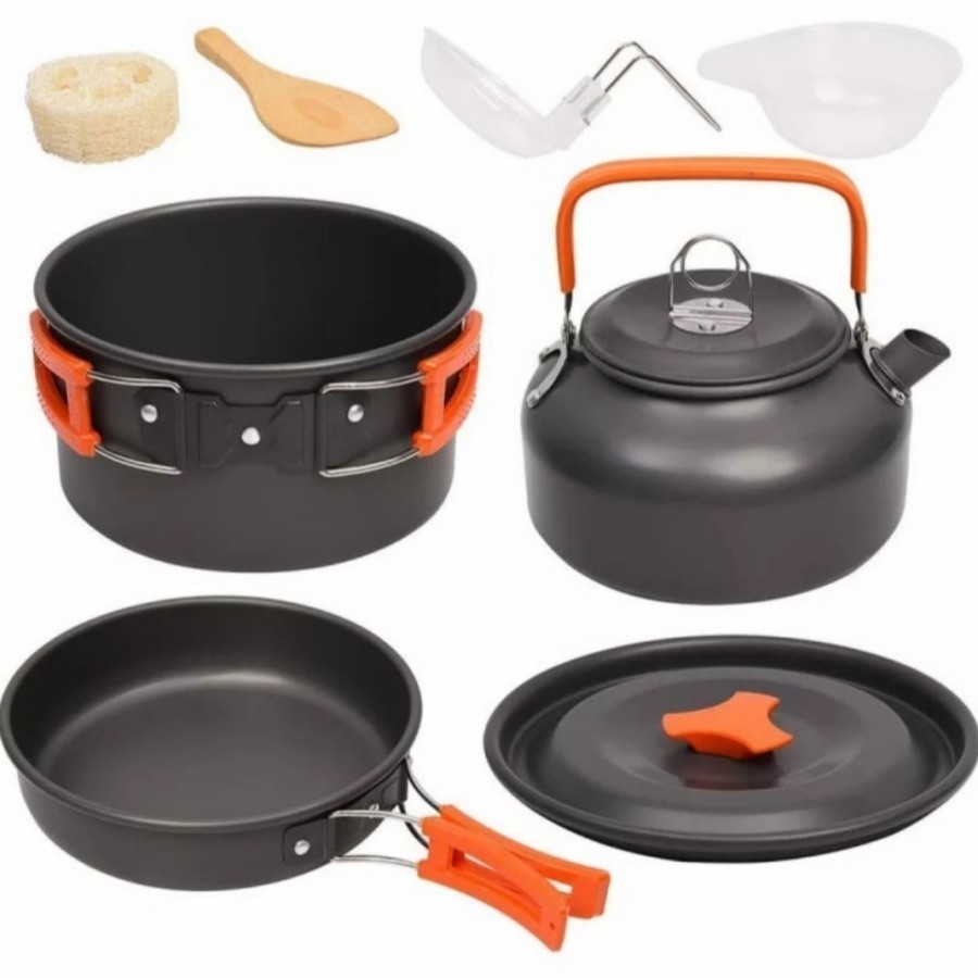 Panci Set Camping Q2 8303 Alat Masak Camping Cooking Set Camping Panci