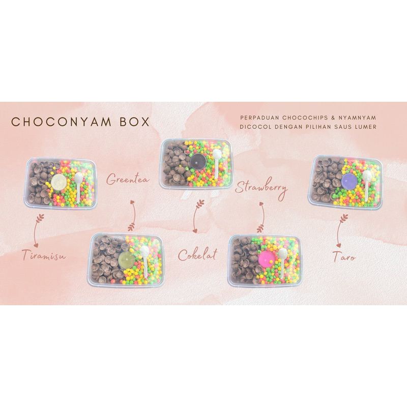 

CHOCONYAM BOX CHOCOCHIPS NYAMNYAM SAUS COCOL