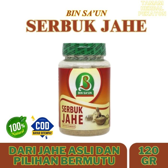 

Serbuk Jahe Bin Sa'un Murni Tanpa Campuran 100 % Alami 120 gr