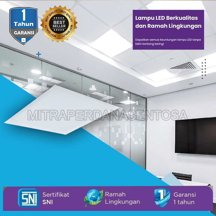 Lampu LED Kantor Office Kerja Mall Panel LED Ecolink Kotak RMI Rumah Sakit Hospital Downlight PL007 