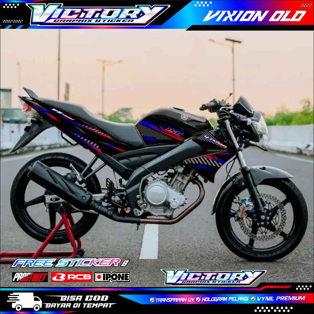STRIPING VARIASI MOTOR VIXION OLD / STIKER LIST MOTOR VIXION OLD