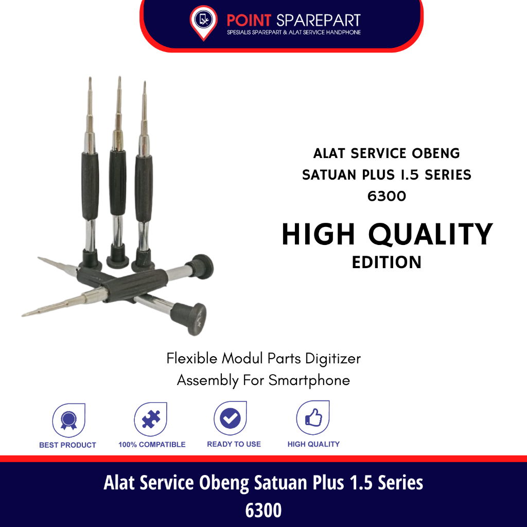 Alat Service Obeng Satuan Jenis Plus 1.5 Series 6300