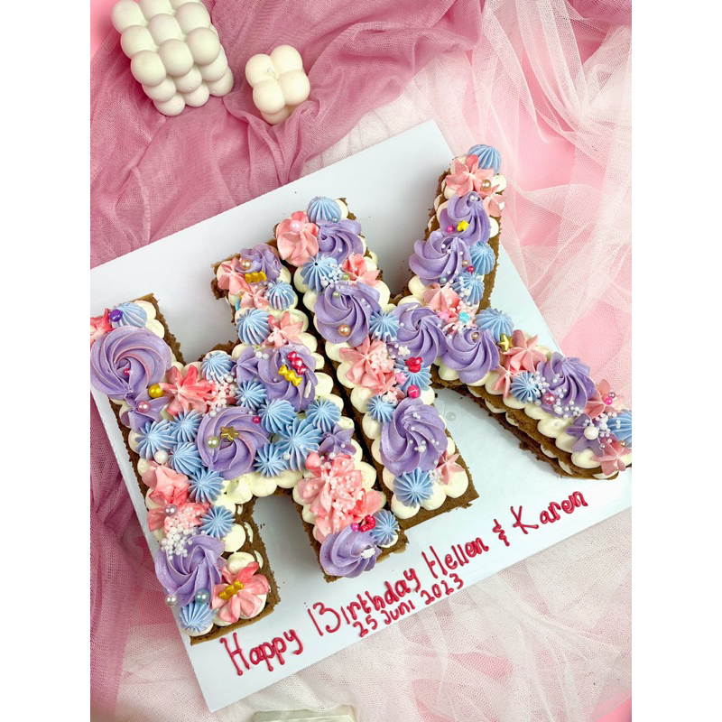 

Cake Huruf Kue ulangtahun Angka dan Huruf Number Cake Alphabet Cake Custom