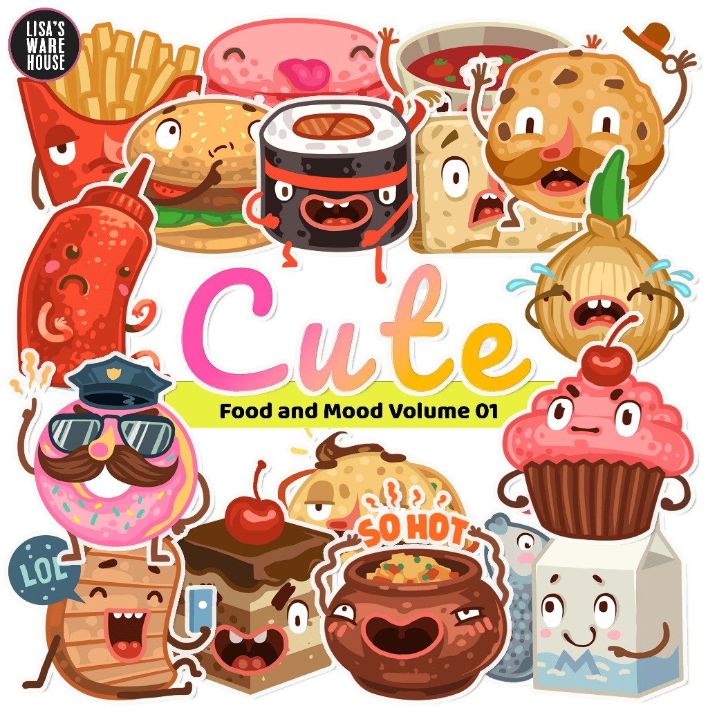 

Sticker Food and Mood Volume 01