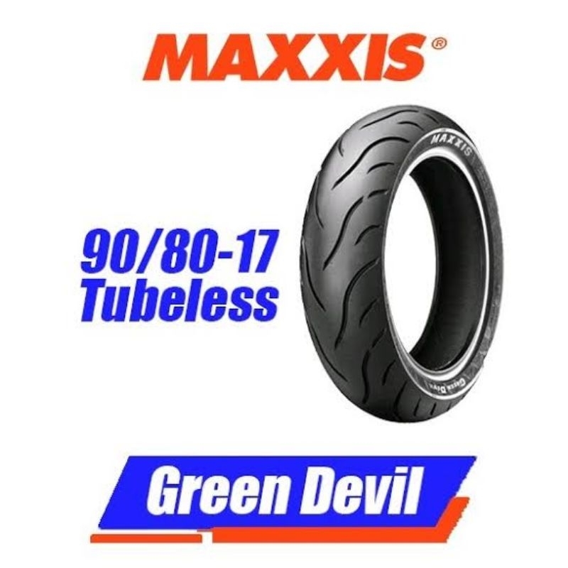 Ban motor maxxis green devil 90/80 ring 17 tubless