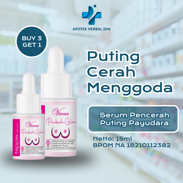 Serum Pencerah Puting Payudara Pink Terbaik Vienna Pinkish Glow Serum Original