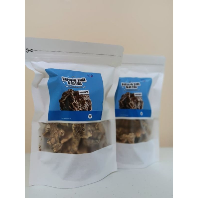 

Kerupuk kulit ikan nila rasa original 100g