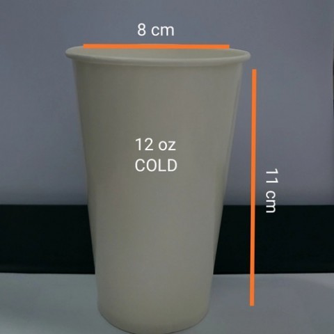 Paper Cup 12 Oz Polos & Motif - Gelas Kertas - Paper cup ( 50 pc ) - 12 oz ( 360 ml )