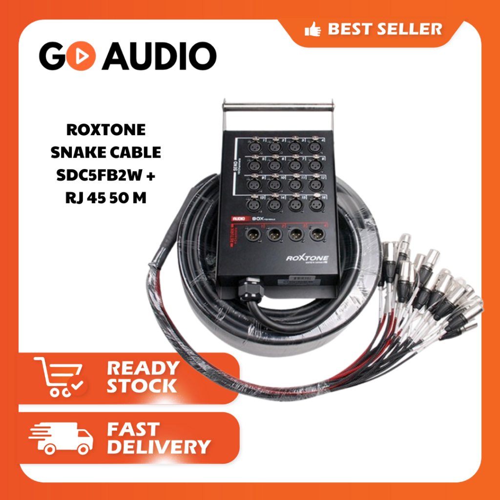 ROXTONE | Roller Snake Cable SCD5FB2W + RJ 45 50 Meter Original