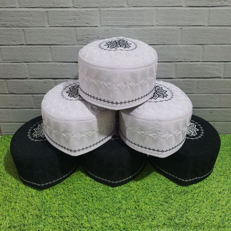 peci trumpah peci haji songkok putih malaysia logo kabah