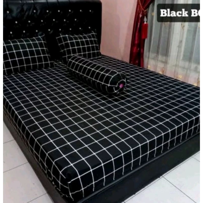 (COD DAN TERMURAH HOME MADE) Sprei kotak kotak / Sprei motif kotak  / Sprei 180x200 / Sprei motif ko