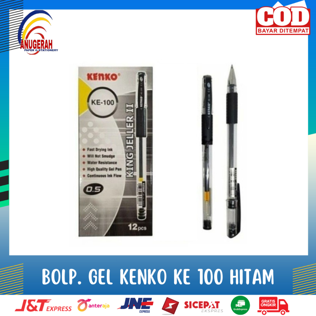 

BOLP. GEL KENKO KE 100 HITAM (LSN)