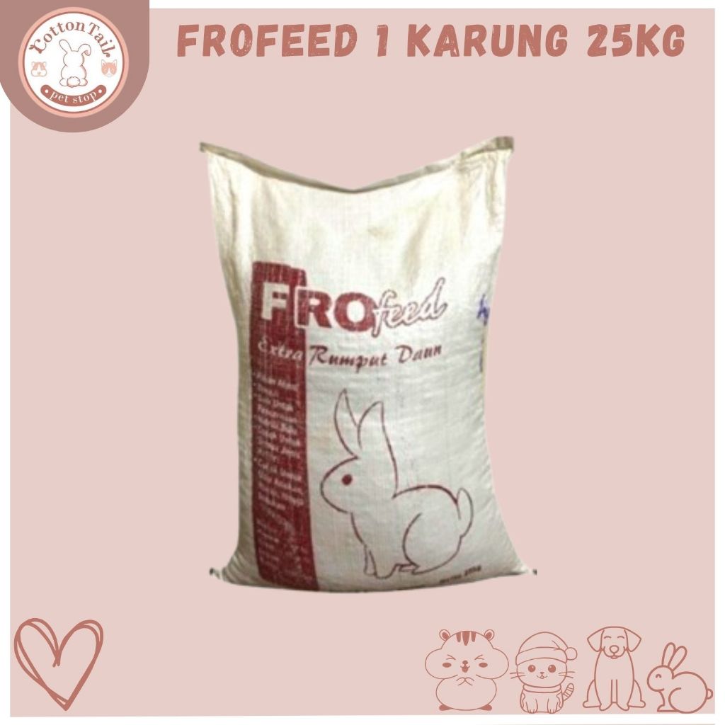 Fro Feed 1 ZAK 25 KG Makanan Kelinci / Pelet Kelinci FROFEED 1 KARUNG (25kg) ESKPEDISI