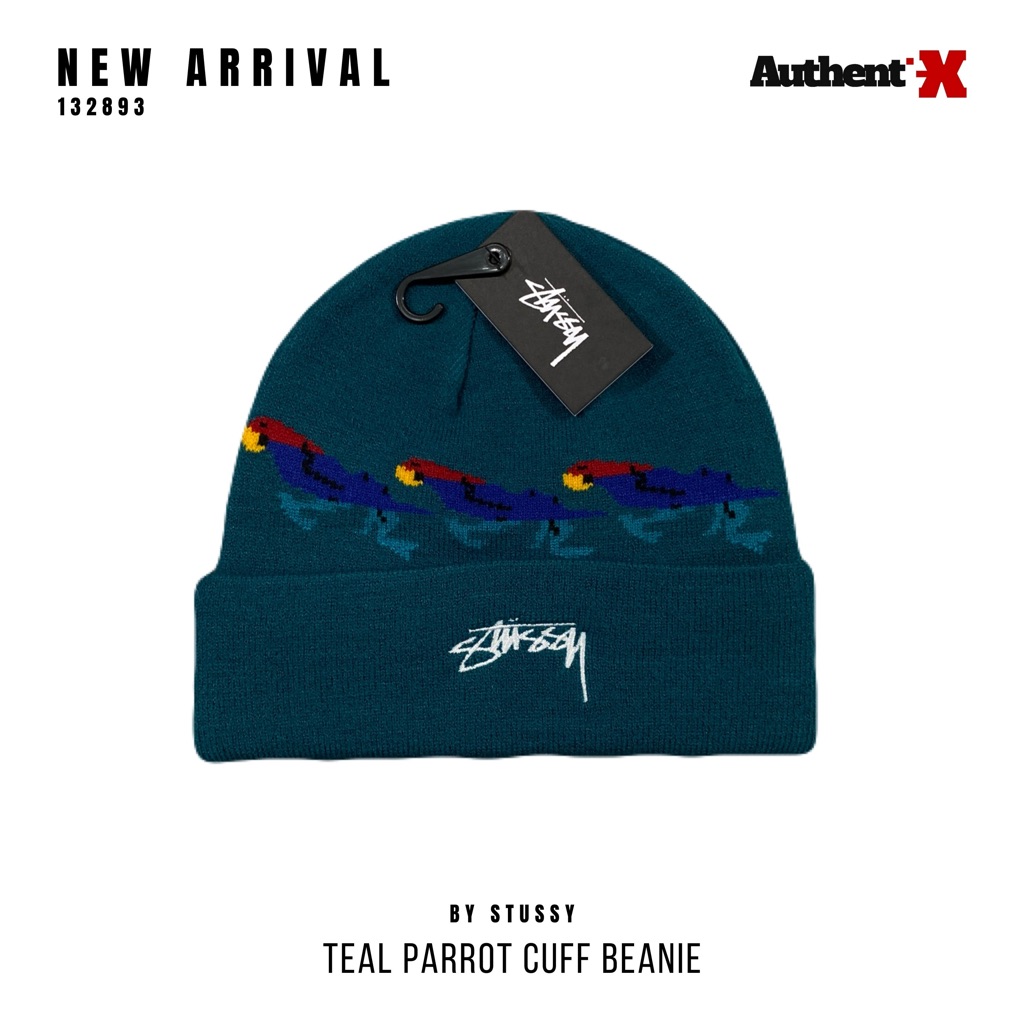STUSSY PARROT CUFF BEANIE - TEAL | BEANIE HAT