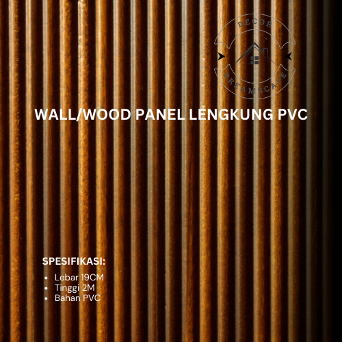 2M X 19CM Wall/Wood Panel WPC VPC Lengkung Premium Termurah dan Lengkap