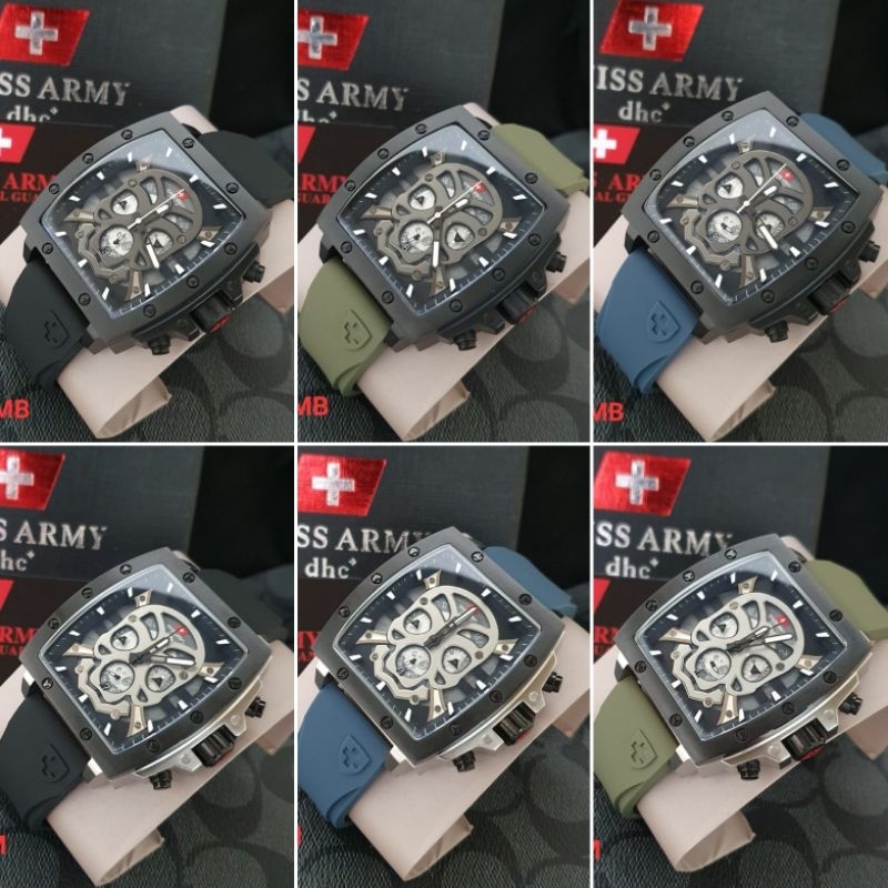 Jam Tangan Pria SA 2289 MB rubber Original