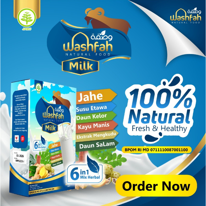 

washfah Milk 200 gr susu kambing etawa kelor mengkudu qusthul hindi daun salam