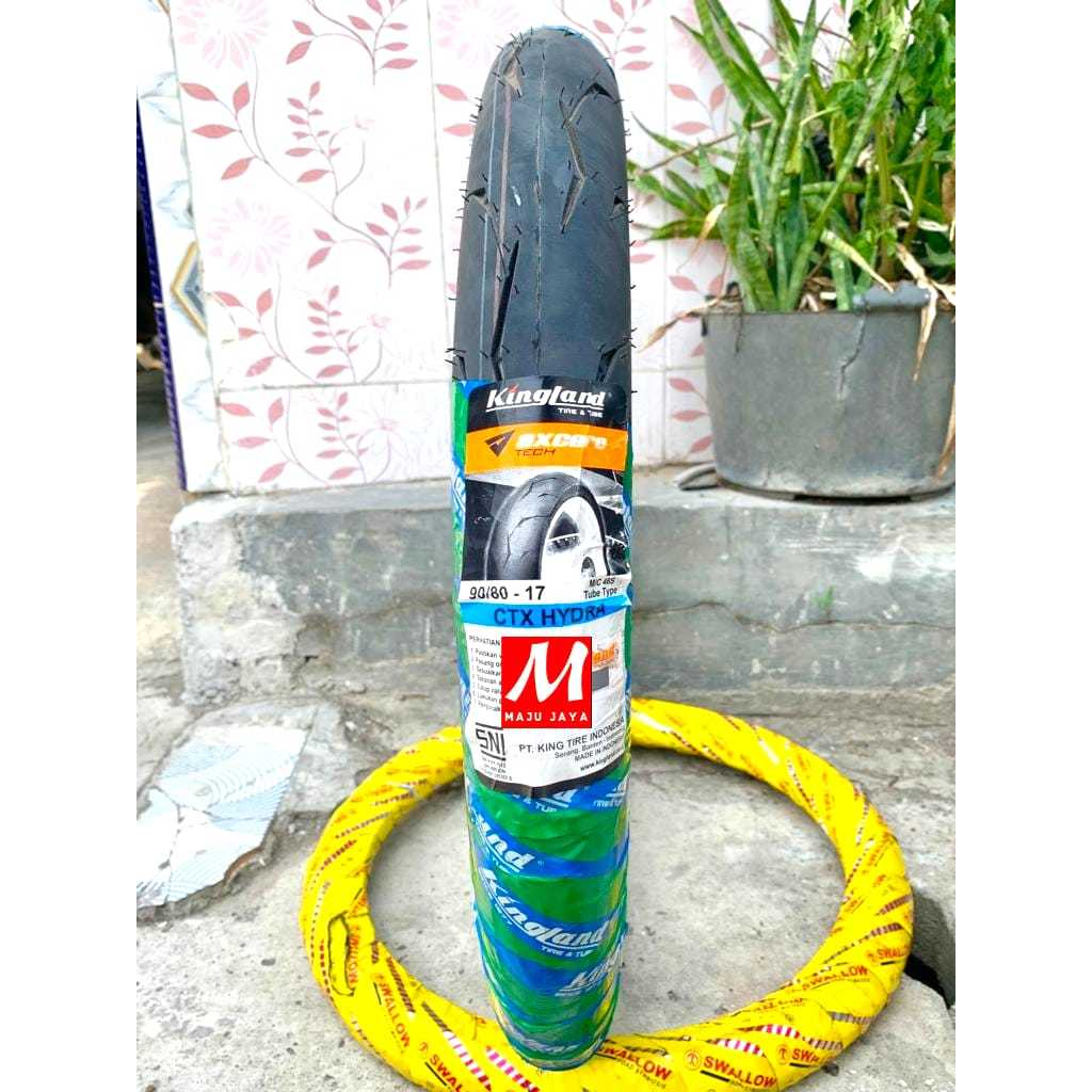 Ban Motor Kingland Axcero Ctx Hydra 90/80-17 Ban Motor ring 17 Tupetype/Bukan Tubeless ban luar 90/8