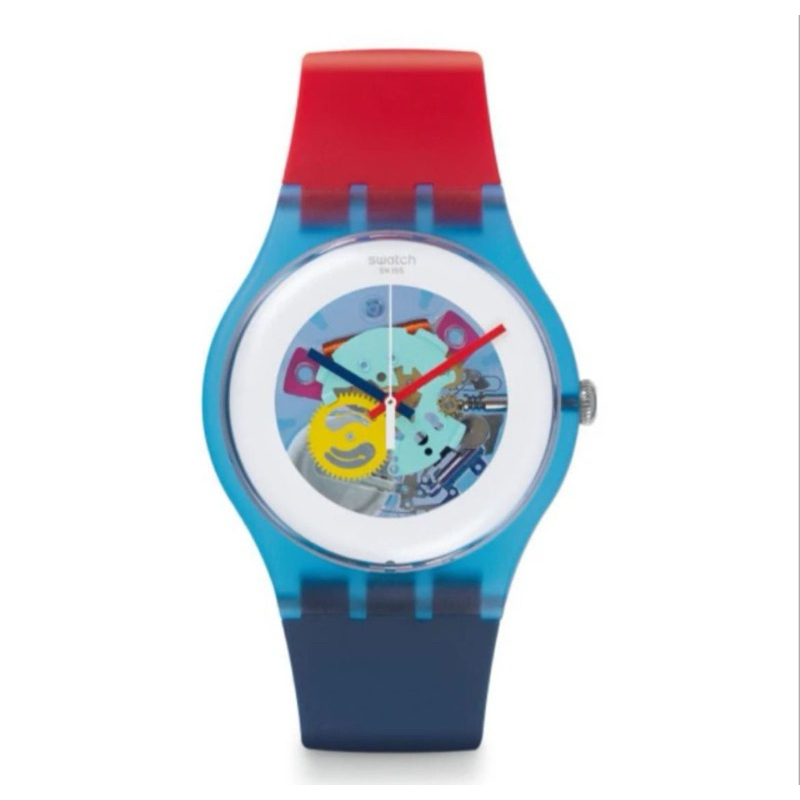 [Ex-Display] SWATCH SUOS101 -Jam Tangan Unisex Pria&Wanita-Color My Lacquered Analog-Original Garans