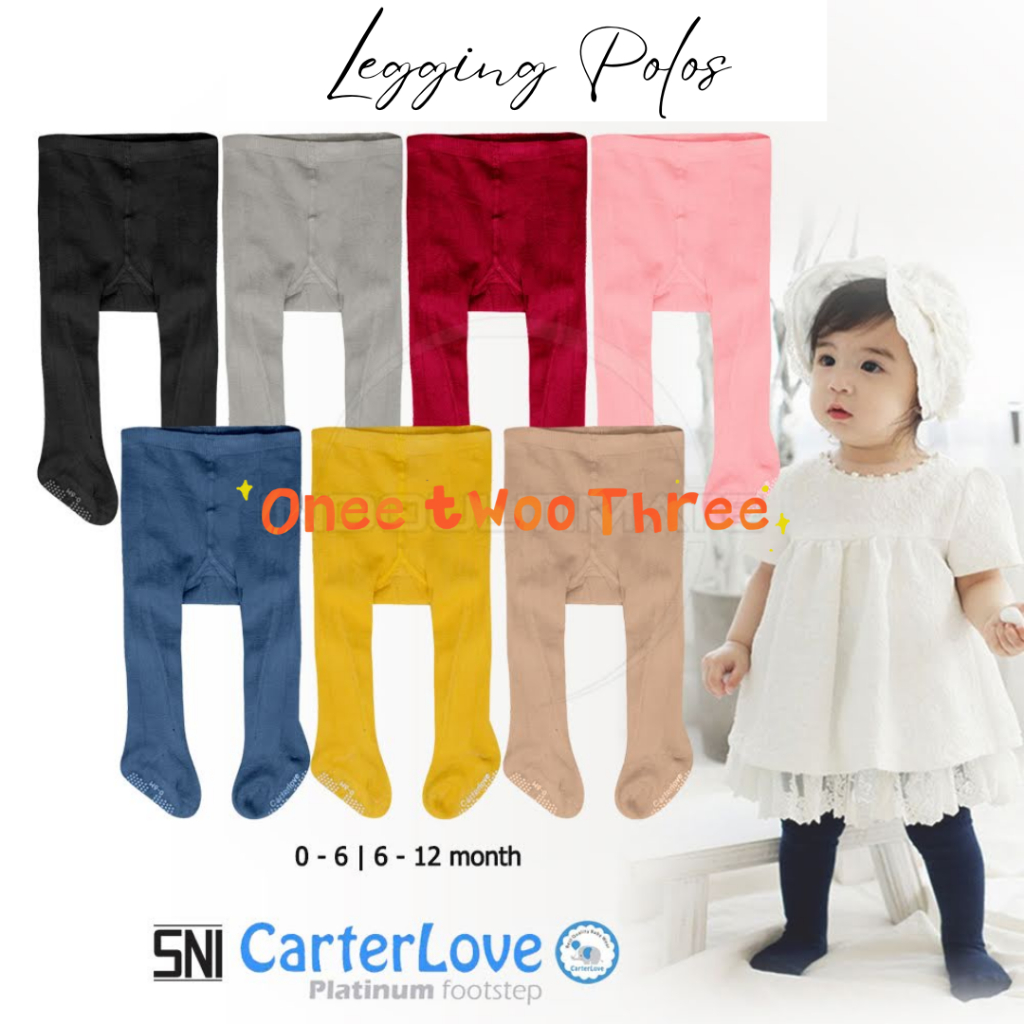 Carter's Love Legging Polos Buka Kaki Legging Bayi Tutup Kaki Legging Bayi Buka Kaki - READY MANADO