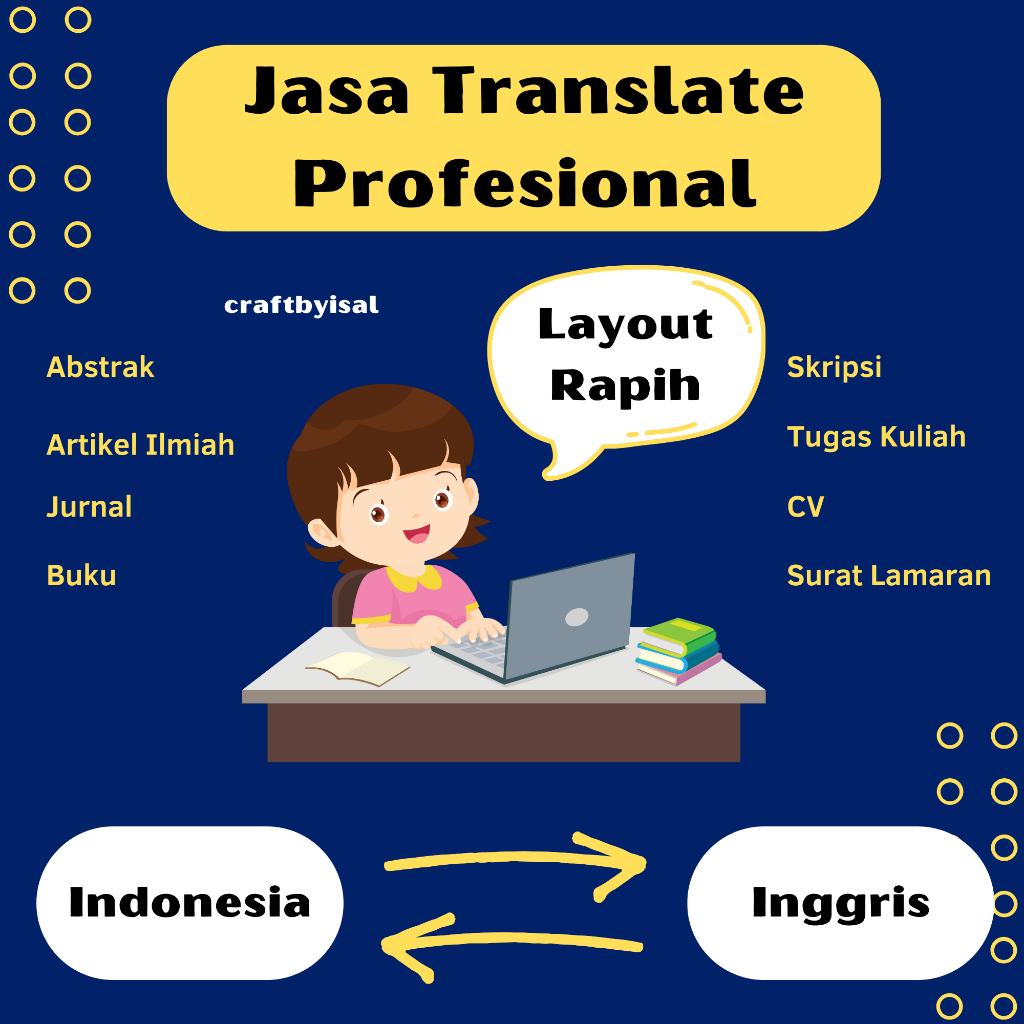 (Free Revisi) Jasa Translate/Jasa Terjemah/Alih Bahasa Inggris-Indonesia Artikel Ilmiah, Abstrak, Ju