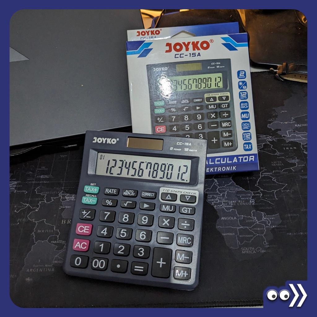 

Kalkulator Joyko CC-15a 12 Digit Dual Power