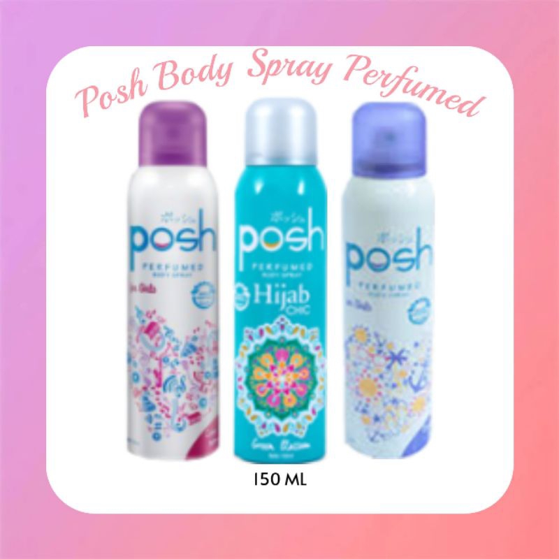 Posh Parfum Body Spray / Posh Hijab Green Blossom / Posh Summer Love / Posh Love Song