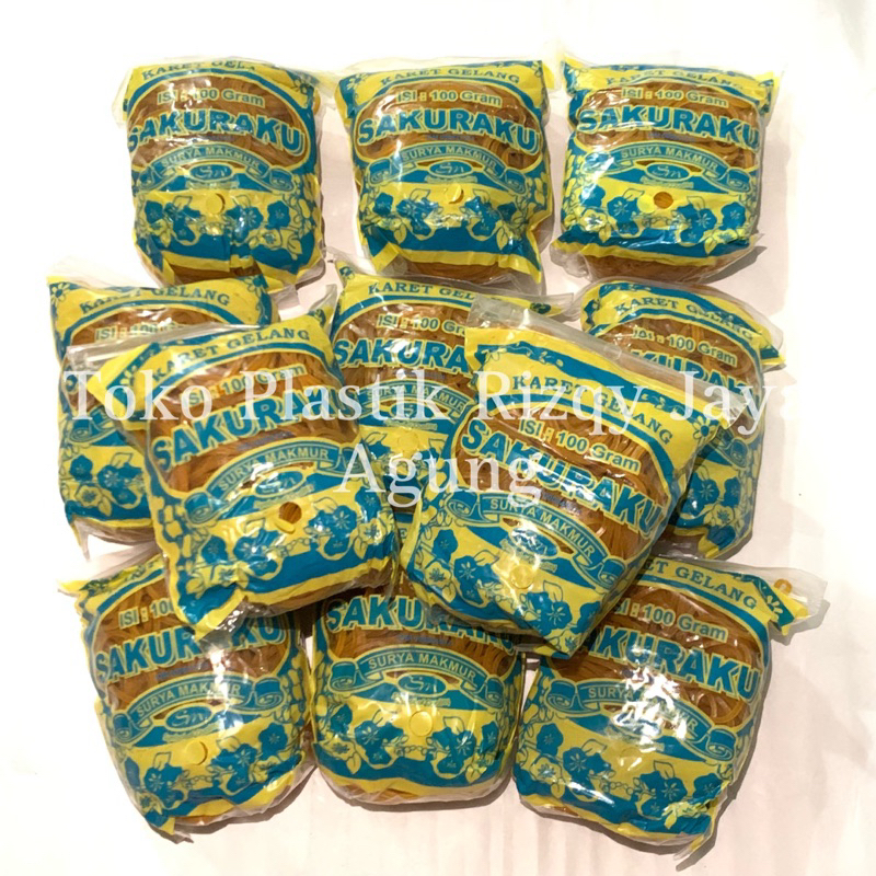 

Karet gelang 100gr 500gt merk sakura moscow