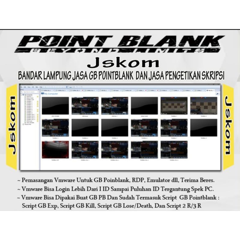 Setting dan pemasangan VMware GB Pointblank dan Emulator