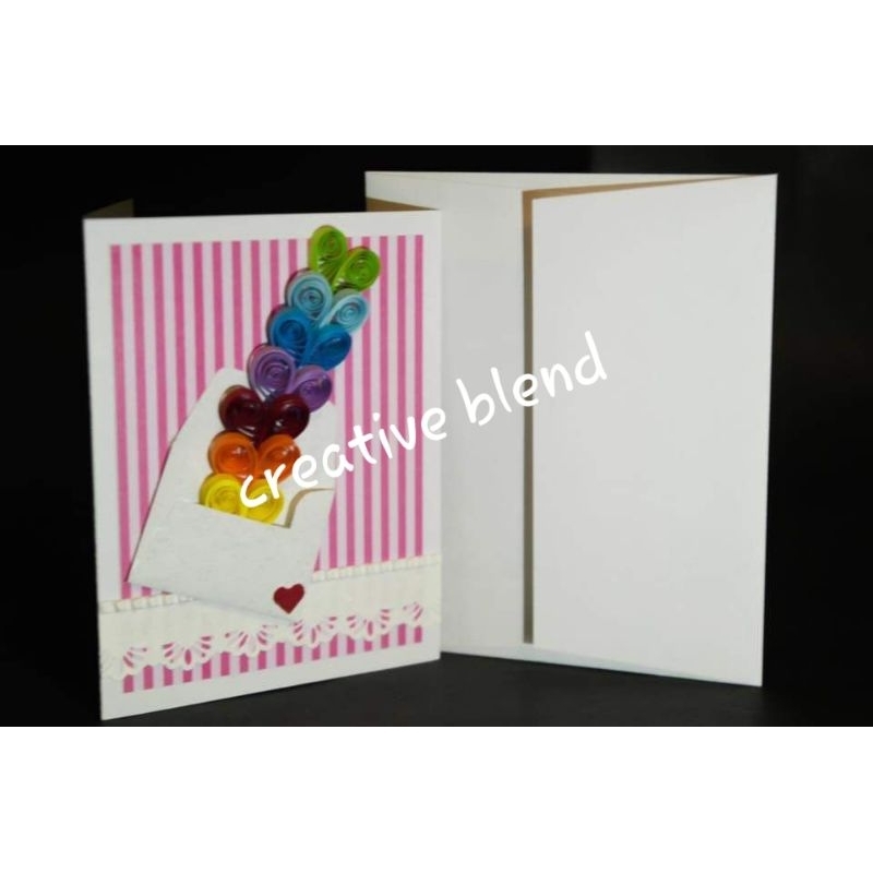 Kartu Ucapan Quilling Card Handmade01 Valentine