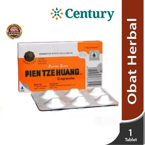 Pien Tze Huang 1 Box 6 Kapsul/obat cina operasi/obat luka operasi/ obat caesar/obat sesar/obat asam 
