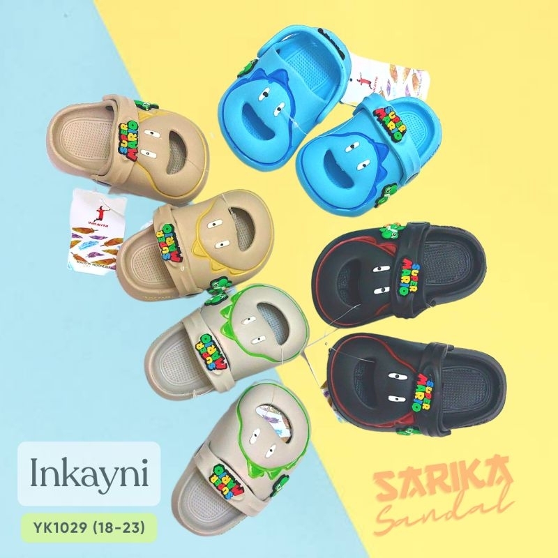Sandal Karet Anak Cowok Kids Sandal Karakter Sandal Anak Dinosaurus Sandal Bayi Karet Sandal Anak Ka