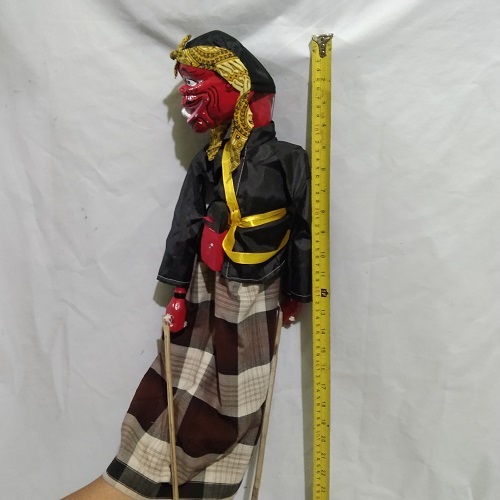 Haute57 Cepot Wayang Golek Kayu Ukuran Jumbo Standart Dimainkan Dalang